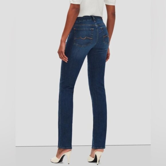 New 7 for all Mankind Kimmie Straight leg B(air) jeans size 23 - Picture 2 of 15